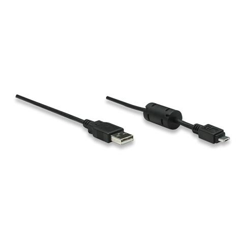 ICOC MUSB-B-018 - Cavo USB 2.0 A maschio / Micro A maschio 1.8 m Nero - Foto 1