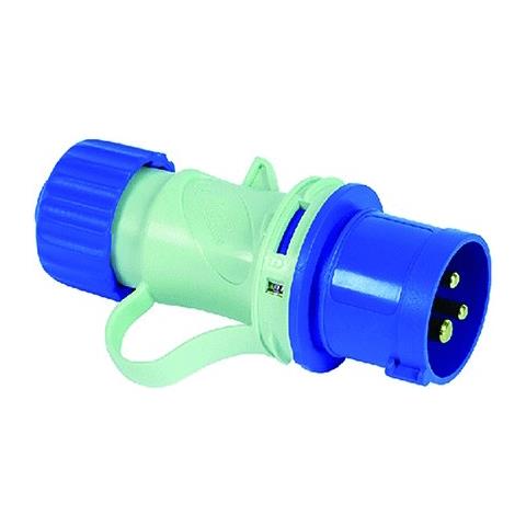 Spina Ind. "2p+t" 16a Blu Ip67 - Foto 2