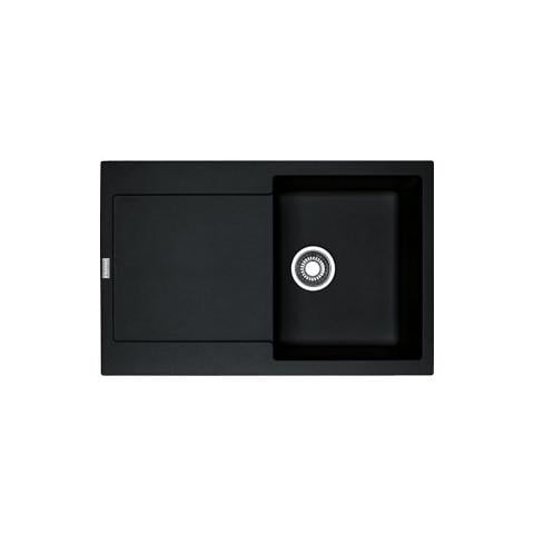 Lavello MRG611NB 1 Vasca Gocciolatoio Reversibile Dimensioni 78 x 50 cm Colore Nero Serie Maris - Foto 1