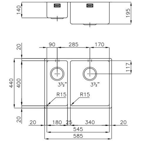 Lavello Ke1,5v34+18st - 2201 852 - Foto 4
