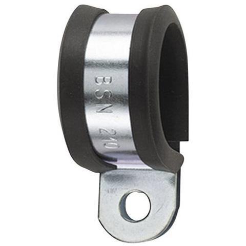 Afcs16 Clip Fermacavi Avvitabile Con Profilo Protettivo In Cloroprene Metallo, Nero 1 Pz. - Foto 1