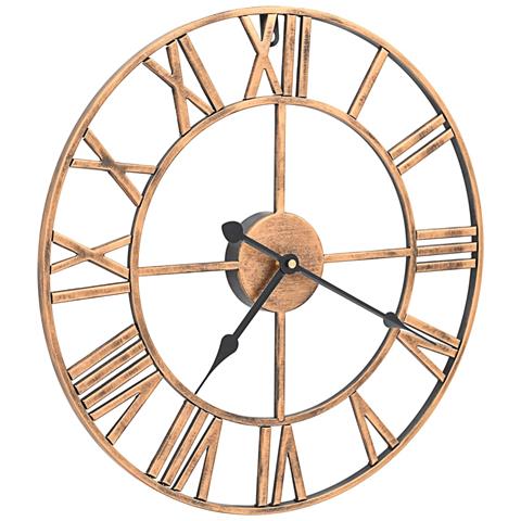 Orologio Da Parete In Metallo 40 Cm Dorato - Foto 2