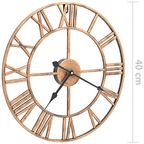 Orologio Da Parete In Metallo 40 Cm Dorato - Foto 5