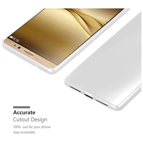 Custodia Compatibile Con Huawei Mate 8 In Argento Metallico - Coperchio Protettivo In Silicone Tpu Flessibile - Foto 8