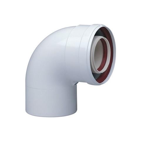 Curva Coassiale A 90° Partenza Caldaia Diam 60/100 Caldaie Gas - Foto 3