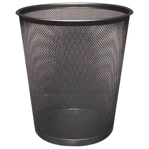 Cestino In Metallo 19 L H 34,5 Cm X Diametro 29,5 Cm Nero Kf00871 - Foto 1