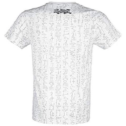 Yu-gi-o-o T Shirt Yami Yugi All Over Print Nuovo Ufficiale Uomo Bianca Size M - Foto 2