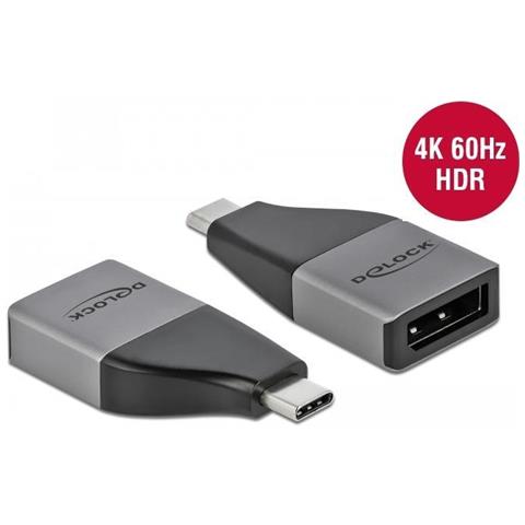 Adattatore Usb Type-c A Displayport (dp Alt Mode) 4k 60 Hz - Design Compatto - Foto 2