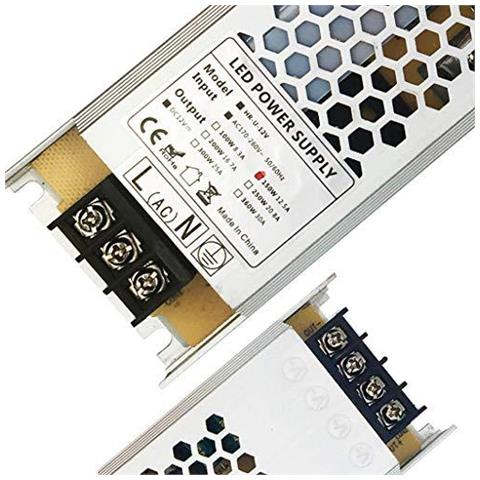 Autista Varicart Ip20 12v 150w Led 12.5a Ultra Sottile Universale Ha Regolato Ac Dc Switching Power Supply Constant Voltage Transformer Adattatore Per Cctv Striscia Di Luce Della Macchina Fotografica G4 Mr16 Gu5.3 Lampadina (confezione Da 1) - Foto 4