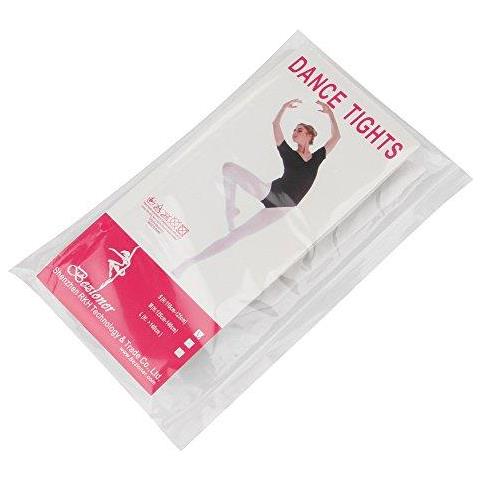 Footed Balletto Di Danza Collant Per Ragazze Bambini Donne 2 Coppie Bianche S (et 5-8) - Foto 4