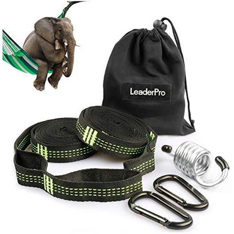 10 Piedi Amaca Cinghie (2 Pezzi) 3 M X 25 Cm Max Cuscinetto 500 Kg Camping Hammock Accessori Sistema Di Sospensione Con 2 Moschettoni Gancio Un Gancio Sedia Dattaccatura Borsa - Foto 1