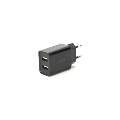 Caricabatterie Usb Universale A 2 Porte Eg-u2c2a-03-bk Nero - Foto 2
