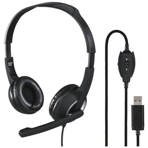 Hs-usb250 Cuffia Padiglione Auricolare Usb Tipo A Nero, Argento - Foto 1