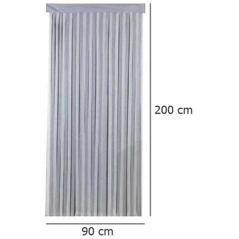 Tenda A Nastro Per Porta, 90 X 200 Cm, Colore: Grigio - Foto 6