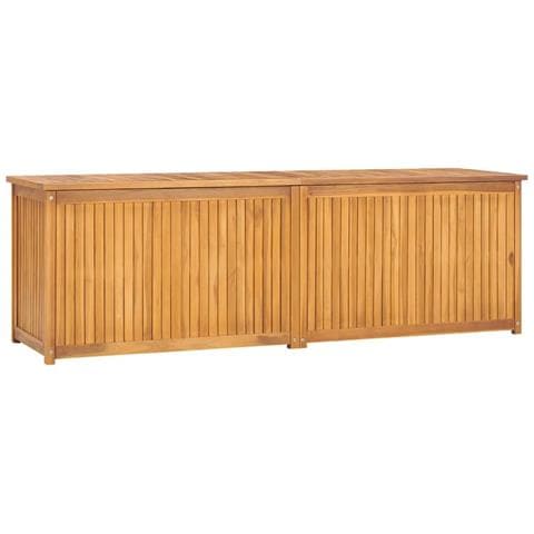 Cassa da Giardino 175x50x55 cm in Legno Massello di Teak - Foto 1
