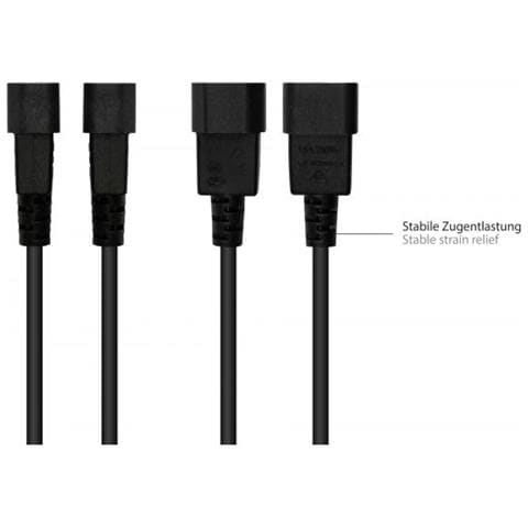 Alcasa P1405-s050 Cavo Di Alimentazione Nero 5 M Accoppiatore C14 Accoppiatore C5 - Foto 2