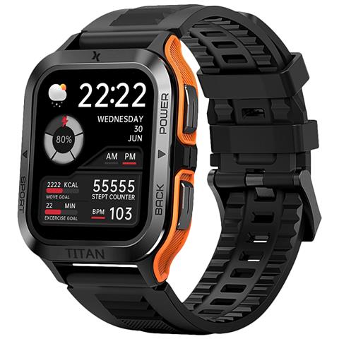 FW67 TITAN PRO 4,7 cm (1.85") IPS 44 mm Digitale 320 x 382 Pixel Touch screen Nero, Arancione - Foto 1