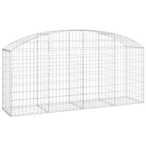 Cesto Gabbione Ad Arco 200x50x80/100 Cm Ferro Zincato - Foto 1