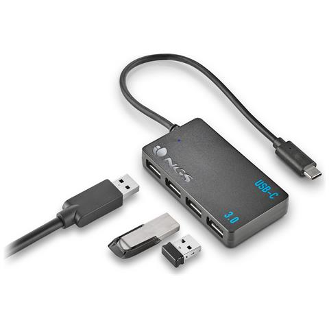 WONDER IHUB4 USB 3.2 Gen 1 (3.1 Gen 1) Type-A 480 Mbit /s Nero - Foto 2