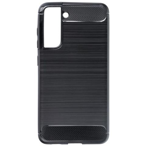 Custodia B-case Tpu Silicone Cover Case Per Samsung Galaxy S21 Fe Carbon Metal Black - Foto 2