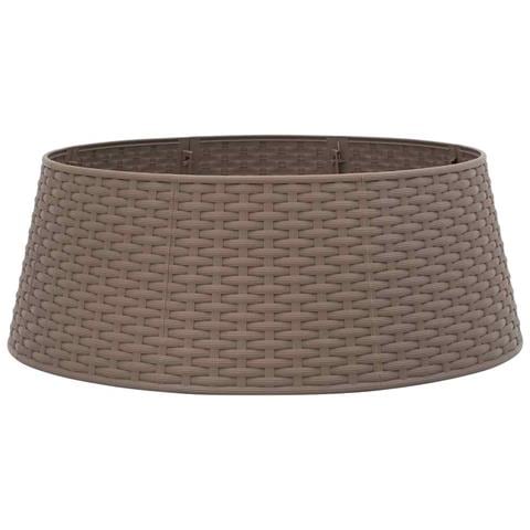 Gonna Per Albero Di Natale Marrone 65x23 Cm In Plastica - Foto 2