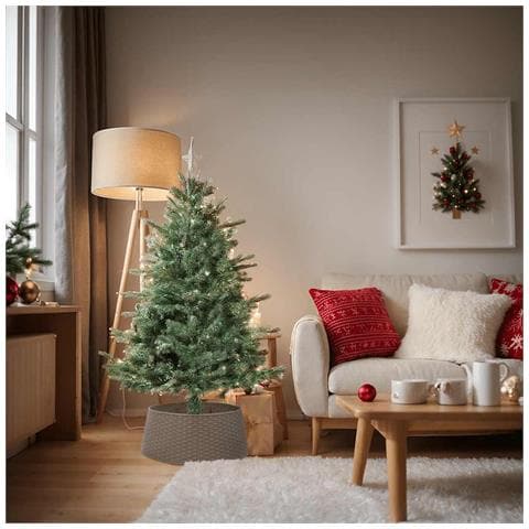 Gonna Per Albero Di Natale Marrone 65x23 Cm In Plastica - Foto 1