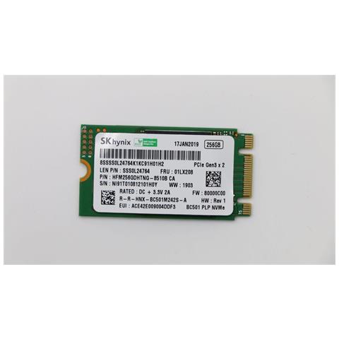 Ssd 256gb M. 2 Pcie Nvme (01lx208) - Foto 1