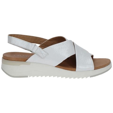 White Naplak Casual Open Sandals Sandali Pelle Scarpe Donna Bianco Eu 36, 9-28702-20-122 - Foto 1