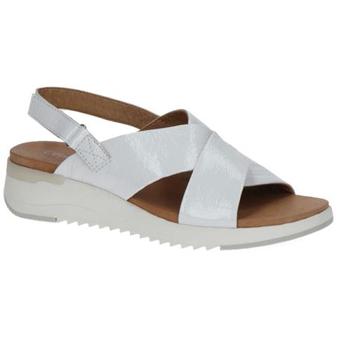 White Naplak Casual Open Sandals Sandali Pelle Scarpe Donna Bianco Eu 36, 9-28702-20-122 - Foto 2