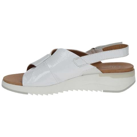 White Naplak Casual Open Sandals Sandali Pelle Scarpe Donna Bianco Eu 36, 9-28702-20-122 - Foto 3