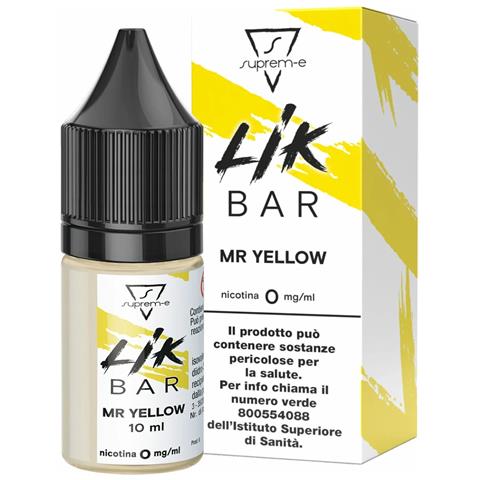 0mg - Lik Bar Mr Yellow 10ml By Suprem-e Liquido Per Sigaretta Elettronica - Foto 1