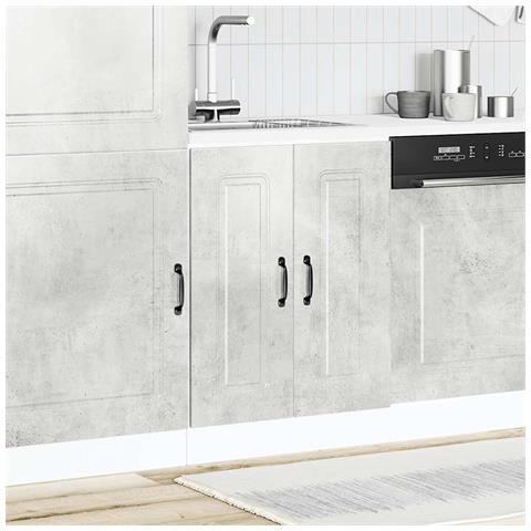 Mobile Base Lavello Kalmar Grigio Cemento 60x46x81,5 Cm - Foto 3