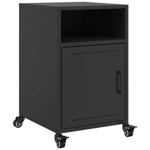 Lusso Casadino -  Comodino Nero 36x39x59 Cm In Acciaio - Foto 1