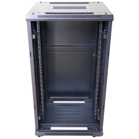 Extralink Armadio per montaggio su rack 22U 600x600 Nero in piedi, Rack indipendenti, 22U, 600 kg, Lucchetti, Griglie, Piedini regolabili - Foto 1