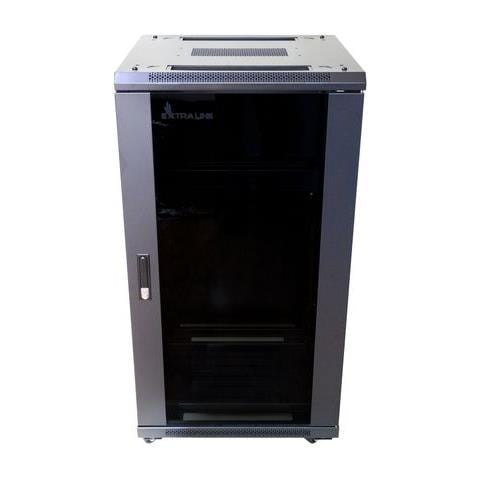 Extralink Armadio per montaggio su rack 22U 600x600 Nero in piedi, Rack indipendenti, 22U, 600 kg, Lucchetti, Griglie, Piedini regolabili - Foto 9