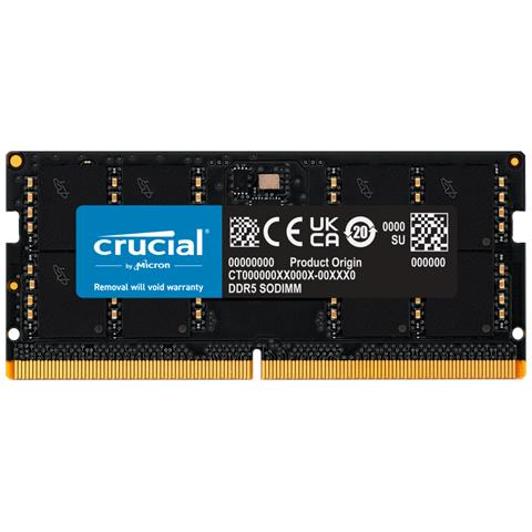Crucial CT64G56C46S5, 64 GB, 1 x 64 GB, DDR5, 5600 MHz, 262-pin SO-DIMM - Foto 1