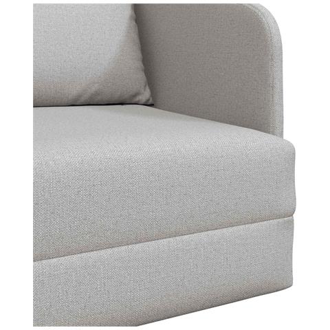 Divano Letto a Terra 2-in-1 Grigio Nuvola 65x80x83 cm Tessuto - Foto 9