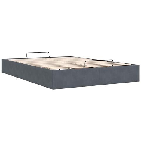 Struttura Letto Pouf senza Materasso 140x200 cm in Velluto - Foto 9