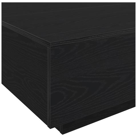 Tavolino da caffè con luci LED Finitura in rovere nero 80x80x31 cm - Foto 9