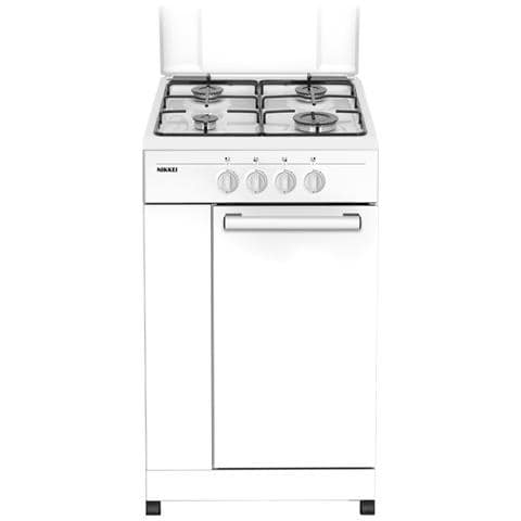 Cucina e Forno a Gas SNMBF 4 Fuochi Dimensioni 50 x 50 cm Colore Bianco - Foto 1