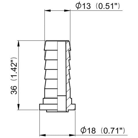 Raccordo Portagomma Dritto Arag Con Sede Piana Per Girello Diametro 13mm Confezione Da 25 Pezzi - Foto 2