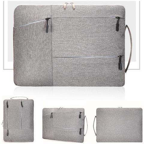 Borsa Per Laptop In Tessuto Oxford Da 14 Pollici - Antishock, Impermeabile E Antigraffio Grey - Foto 3