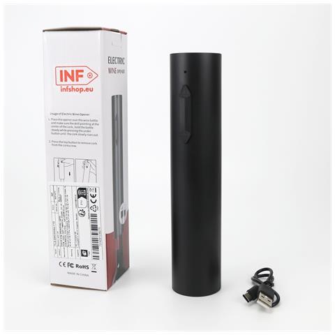 Apribottiglie Elettrico: Rimozione Del Tappo Senza Sforzo Con Ricarica Usb - Foto 2