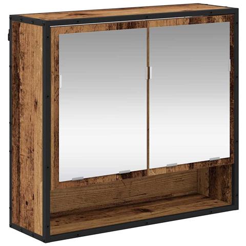 Mobiletto per specchio da bagno Legno vecchio 65 x 20 x 60 cm - Foto 1