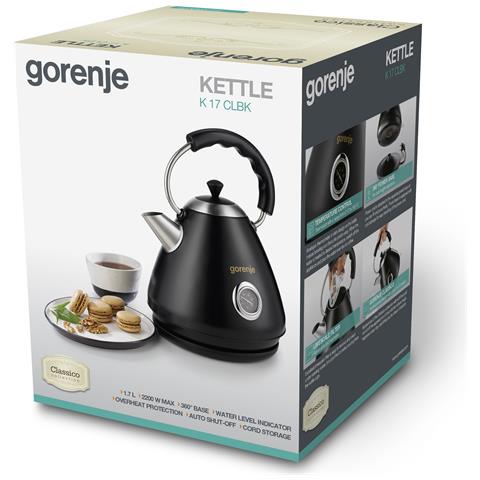 Bollitore K17CLBK Capacità 1,7 L Potenza 2200 W Colore Nero - Foto 4
