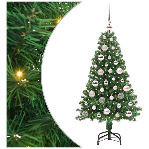 Albero di Natale artificiale con 150 LED Verde 120 cm - Foto 1