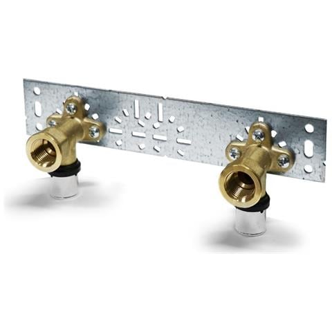 Raccordo A Pressare A Muro 16 Con Piastra - Foto 1