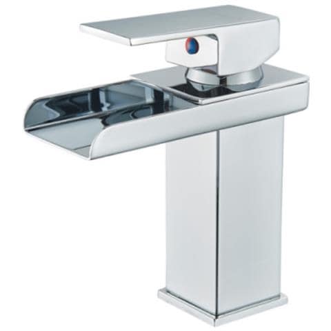Rubinetto per lavabo da bagno, Blackswan, Cascada tipo M30, modello cromato, misura 17 cm - Foto 1