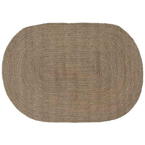 Tappeti per area Ovale Grigio 122 x 183 cm Juta - Foto 1