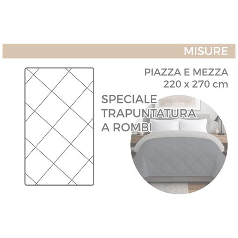 Trapuntino Piumino Estivo Primaverile 100gr Mq Leggero Disegno Primavera Piazza E Mezza Rosa - Foto 5